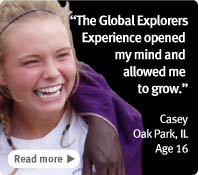 The Global Explorers Experience opened my mind and allowed me to grow.